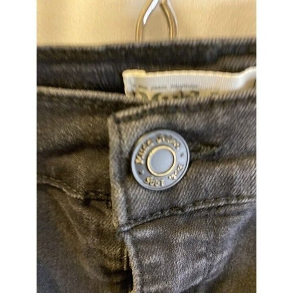 Mudd FLX Booty Shorty Shorts Women 9 28X2 High-Rise Black Distressed - Picture 6 of 10